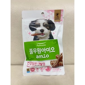 풀무원 강아지 아미오 건강담은 덴탈껌 레드, 100g, 6개