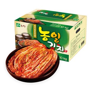 농일 김장김치 10kg 1개 (양념깻잎 간장깻잎 랜덤 1kg)