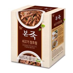 본죽 쇠고기 장조림 170g x 4팩, 680g, 1개