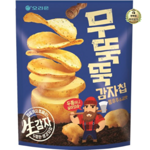 무뚝뚝감자칩 통후추 소금맛 과자, 124g, 6개