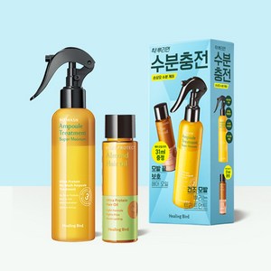 힐링버드 울트라 프로틴 노워시 앰플 트리트먼트 슈퍼모이스쳐 기획세트 (200ml+헤어오일31ml), FREE, 1개, 200ml