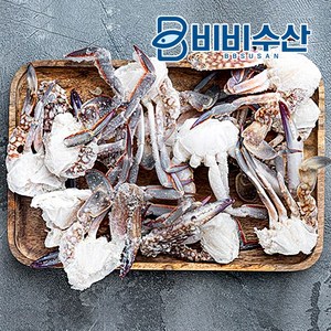 비비수산 국물용으로도 좋은 손질 절단꽃게S(450g), 2개