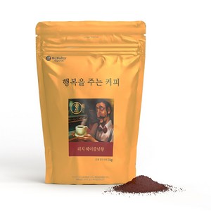 [맥널티] 리치 헤이즐넛향 분쇄 원두커피 1kg #원두커피대용량 #행복을주는커피, 핸드드립/커피메이커, 2개