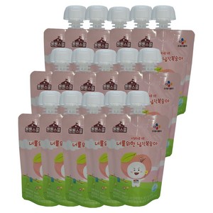 CJ 튼튼스쿨 너를위한 납작복숭아, 15개, 100ml