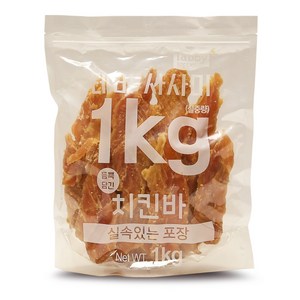 테비 사사미 1kg - 치킨바/강아지간식, 1개