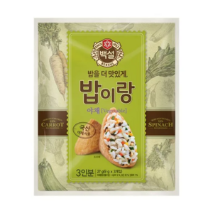 백설 밥이랑 야채, 27g, 12개