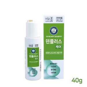 [한국시덴타]천연치약 미백치약 덴플러스 분말치약, 40g, 1개