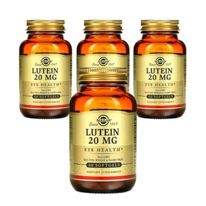 솔가 루테인 20mg 소프트젤, 60정, 4개