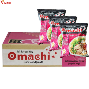 Vmat 베트남 오마치 돼지갈비맛 Omachi suon 80g, 10개