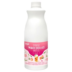 아임요 복숭아 아이스티 베이스, 2L, 1개