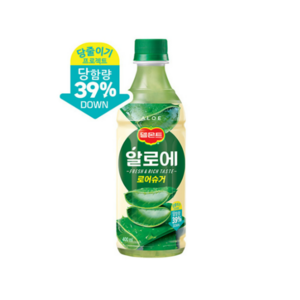 롯데칠성음료 델몬트 과즙주스 알로에 12 400ml, 40개