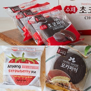 문식품 프리미엄 수제초코파이 초코 모카 딸기 배송무료행사, 10개, 55g