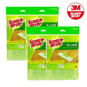 3M 스카치브라이트 퀵스위퍼 막대걸레 극세사 청소포 리필 1매, 4개