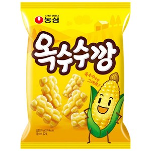 농심 옥수수깡 과자, 70g, 6개