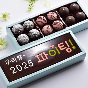 2025 파이팅 수제 초콜릿 발렌타인데이 단체 답례품 고급 설날 새해 선물 세트, 1세트, 270g