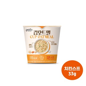 팔도 컵오트밀 치킨스프, 33g, 1개