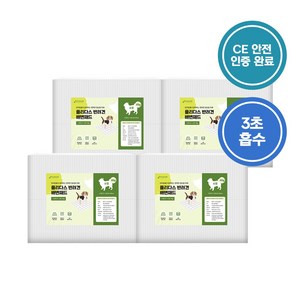 플리다스 강아지 배변패드 15g~100g 소형/대형/특대형 4팩 모음, 100개입