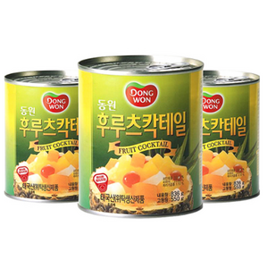 동원 후르츠칵테일 과일통조림, 836g, 36개