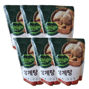 국내산 닭 한마리를 넣어 푹 끓인 CJ 비비고 삼계탕 800g, 6개