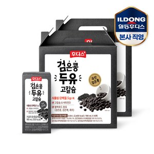 후디스 검은콩 두유 고칼슘, 190ml, 32개