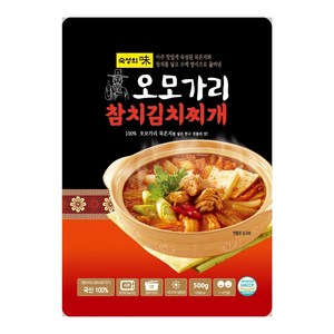 60년 전통 국내산 묵은지 오모가리 참치 김치찌개, 6개, 500g