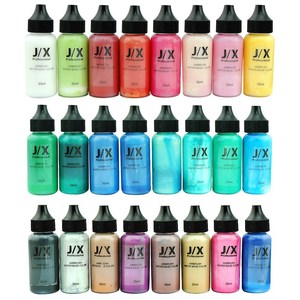 J.X Professional 수성 에어브러쉬 물감 워터베이스 컬러 35ml 일반색 24종, 1개, 레드