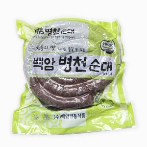 백암전통식품 백암 병천순대 2kg 아우내순대, 1개