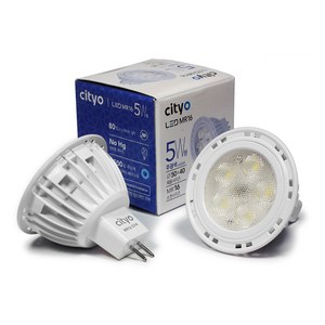 Cityo LED MR16 컨버터 외장형 램프 5W, 주광색, 1개