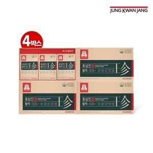 정관장 홍삼진활력 4박스 (35ml) - 120포, 30정, 1050ml