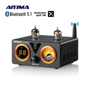 AIYIMA T9 PRO HiFi 블루투스 튜브 앰프 스테레오 파워 앰프 USB DAC 동축 OPT 가정용 오디오 앰프 VU 미터 앰프 100Wx2, 01 T9 PRO 24V EU