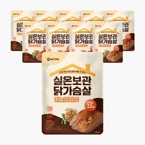 미트리 실온보관 닭가슴살 마늘간장맛, 10개, 120g