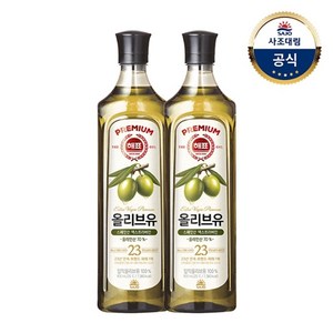 해표 올리브유, 900ml, 2개