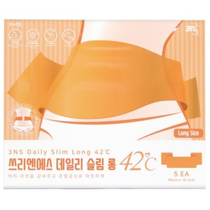 3NS 데일리 슬림롱패치 복부 바디 온열패치, 6개, 5매입