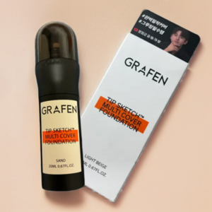 그라펜 팁 스케치 멀티 커버 파운데이션 20ml, [밝은피부용] 21호 라이트베이지, 1개