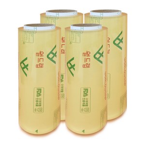 월드랩 40cm*500M 4개 1박스 업소용 식품포장랩, 500m