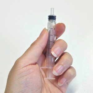 주사기 3ml 크레스티드게코 피딩 전용, 1개