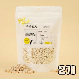 촉촉트릿 포켓 fo cat 대용량 - 고양이 전용 동결건조 간식 bulk pack, 북어, 120g, 2개