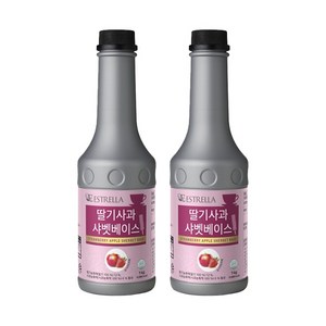 카페 에스트렐라 딸기사과샤벳 베이스 1kg 2개세트, 2개