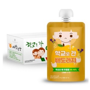 아람농장 학교로 간 주스, 100ml, 40개, 배도라지