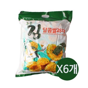 모어바이 구운김 달콤 쌀과자, 6개, 900g