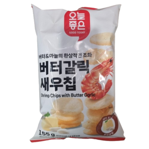 오늘좋은 버터갈릭 새우칩, 3개, 155g