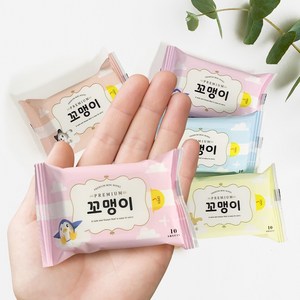 휴대용 미니 꼬맹이 물티슈(10p) x 30팩/60팩, 3개, 10개입