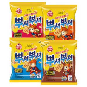 오뚜기 뿌셔뿌셔 4종1세트 불고기+바베큐+양념치킨+떡볶이, 1세트