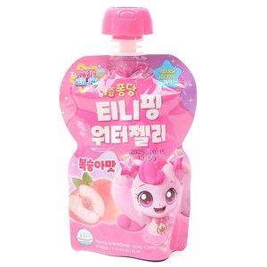 캐치티니핑 워터젤리 복숭아 하츄핑 1개, 110ml