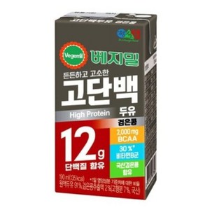 베지밀 베지밀 고단백두유 검은콩 190ml x 24팩, 24개