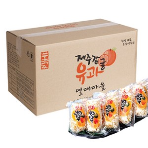 제주 감귤유과 1.5kg 선물 부모님 선물세트 한과 어린이 간식 단체 어버이날 유치원 교회 절 과자 전통 효도 설날 추석 명절 답례품, 1개