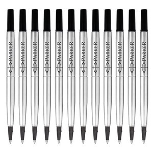 PARKER M 0.7mm 1950278 까마귀 롤러 볼 교체 코어 블랙 1개입 블랙 중자 수성 볼펜