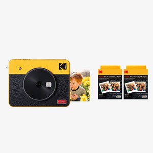 코닥 미니샷 3 레트로 폴라로이드 카메라 + 카트리지 60매 번들(yellow), C300R, 1개