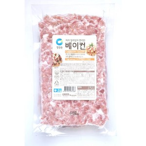 청정원 미리 잘려있어 편리한 베이컨 칩 다이스 토핑, 2개, 1kg