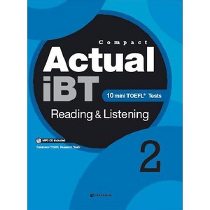 CompactActual iBT Reading Listening 2:10 Mini TOEFL Tests, DARAKWON